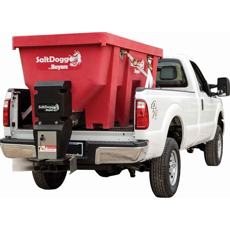 Saltdogg-Buyers SHPE2250RED Red Poly V-Box Salt Spreader